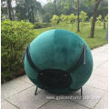 Sofa Stool Velvet Tufted Metal Stool